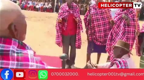 Gachagua Being Prayed For By Samburu Elders During The Women And Youth