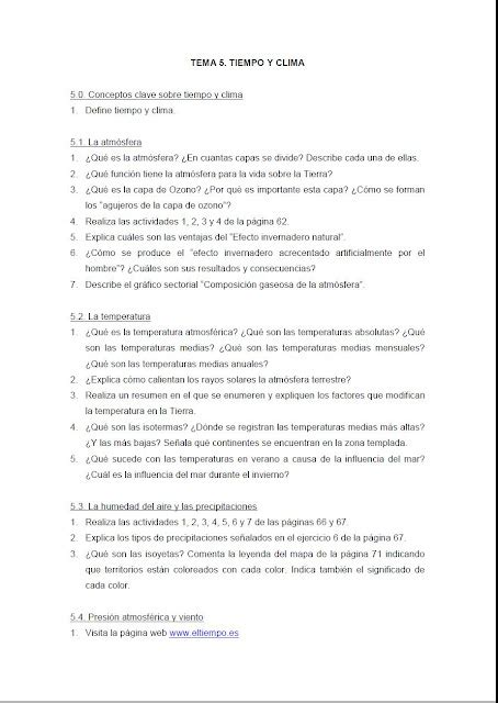 Blog De Sociales Para El Alumnado De 1º Y 2º Eso Tema 51º