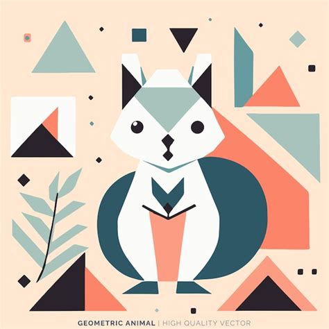 Premium Vector Geometric Animal Vector