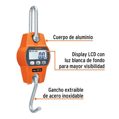 Ficha Tecnica B Scula Electr Nica Colgante De Pilas Kg Truper