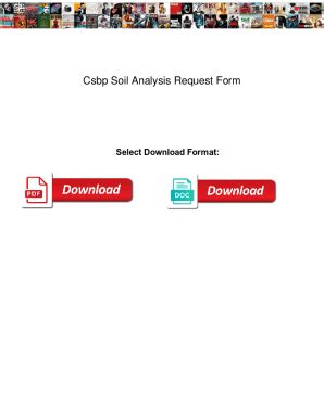 Fillable Online Csbp Soil Analysis Request Form Csbp Soil Analysis