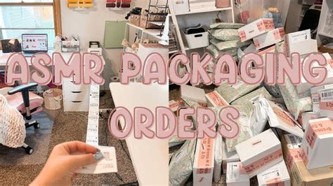 Asmr Packaging Orders Aesthetic Packaging Asmr Packaging Youtube