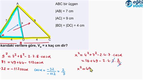 Sayfa Kosin S Ve Sin S Teoremi E Itim Vadisi Ayt Geometri Pdf