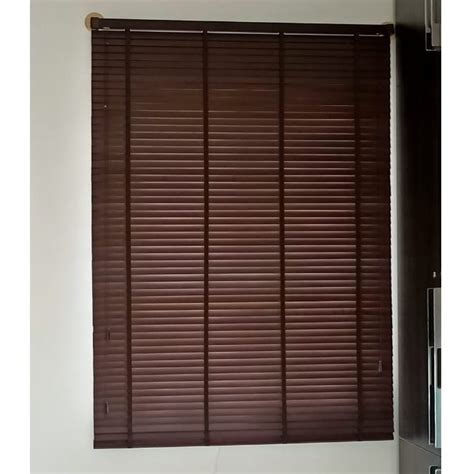 Vertical Blinds Brown Bamboo Window Blind For Home Size 5x4 Feet Hxw