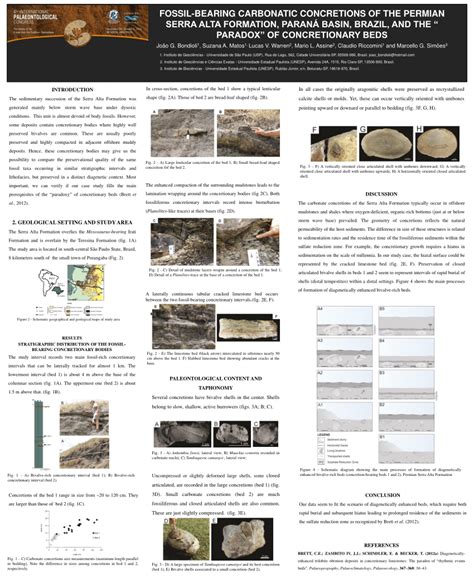 Pdf Fossil Bearing Carbonatic Concretions Of The Permian Serra Alta