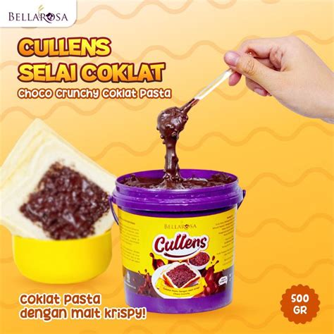 Jual Bellarosa Selai Roti Coklat Cullens Choco Pasta Crunchy Snack