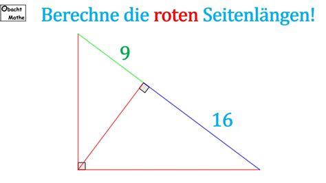 Mathe Basics 186 Berechne fehlenden Seitenlängen im Dreieck