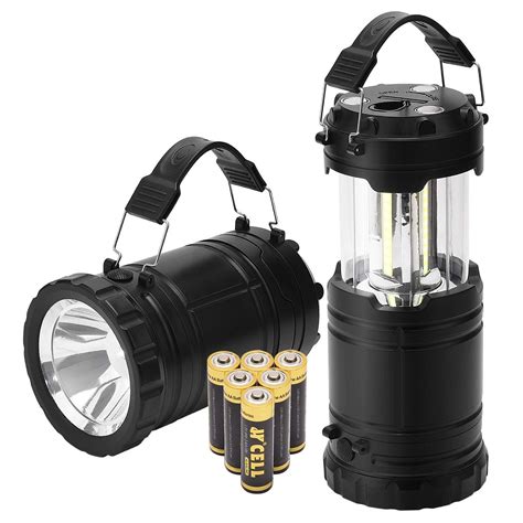 Pacearth Camping Lanterns Battery Powered Led Lantern Flashlights With