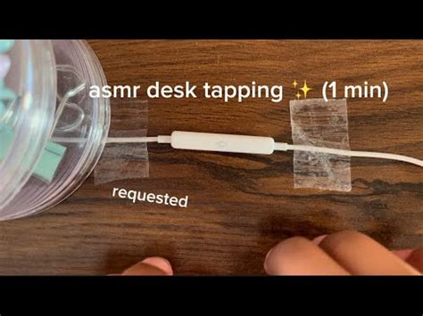 Minute Asmr Of Desk Tapping Requested Youtube