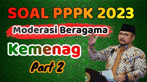 Part Contoh Soal Dan Pembahasan Moderasi Beragama Seleksi Pppk Porn