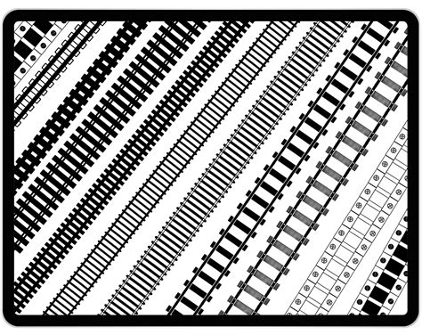 Artstation 26 Procreate Train Track Brushes Procreate Train Track
