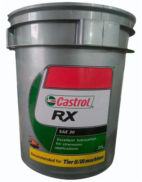 Castrol RX SAE 30 Engine Oil Unit Pack Size Bucket Of 20 Litre At