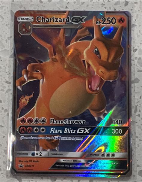 Pokémon TCG Charizard GX SM Black Star Promo SM211 Holo Promo Card