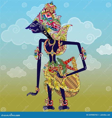 Wayang Sri Bathara Kresna Vector Illustration | CartoonDealer.com #259988702