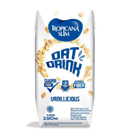 Tropicana Slim Oat Drink Vanillicious Milk 190ml Shams Shopping Centre