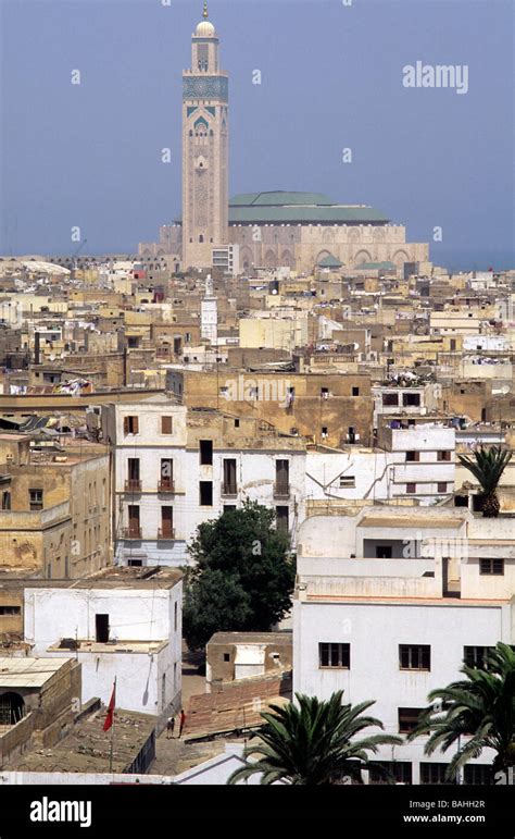 Assan Ll Mosque Medina Casablanca Morocco Africa Stock Photo Alamy