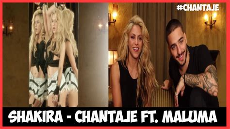 Shakira Ft Maluma Chantaje Letra YouTube