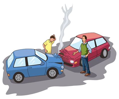 Ilustraci N Que Muestra Un Accidente Automovil Stico Con Dos Personas