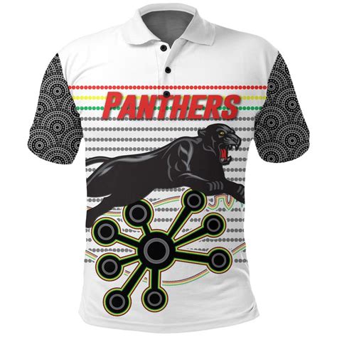 AIO Pride Panthers Polo Shirt Indigenous Penrith AIO Pride Mens