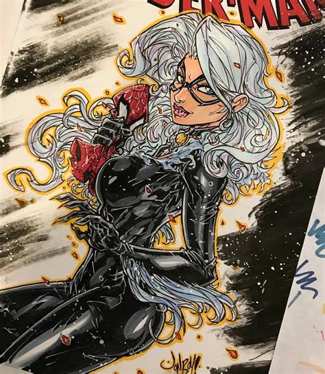 COMIC ART SHOWCASE Black Cat By Jonboy Meyers