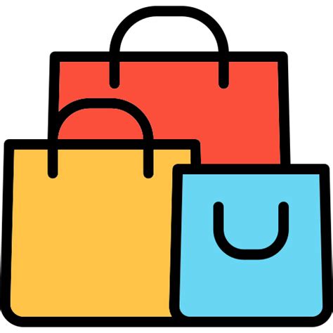 Icono De Bolsas De Compra Generic Outline Color