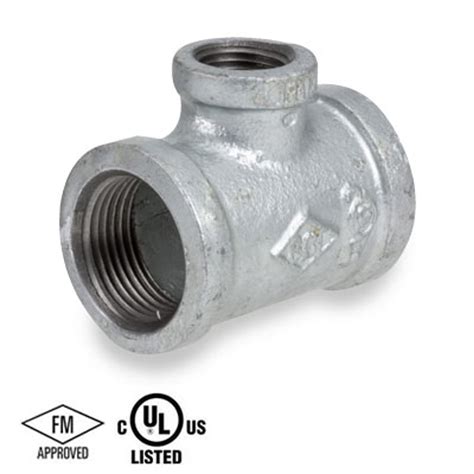 Pipe Fittings Galvanized 150 Reducing Tees 1 12 X 1 X 1