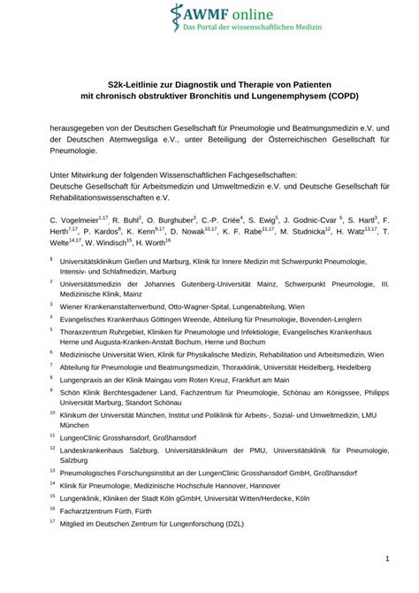 PDF S2k Leitlinie Zur Diagnostik Und Therapie Von Patienten Es