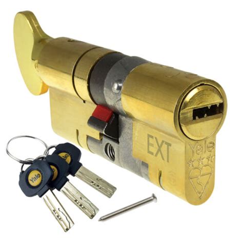 Yale Door Lock Cylinder Thumbturn Platinum Euro Ts Star Anti