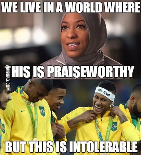 The Olympic Comitee Warned Neymar About His 100 Jesus Ribbon 9gag