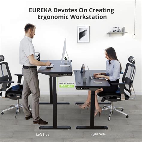 Buy Eureka Ergonomic Inch L Shaped Electric Height Adjustable Gaming