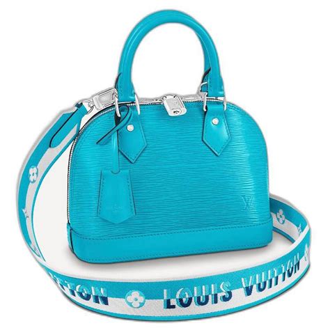 Louis Vuitton LV Alma Epi Leather With Strap Turquoise Ref 554000