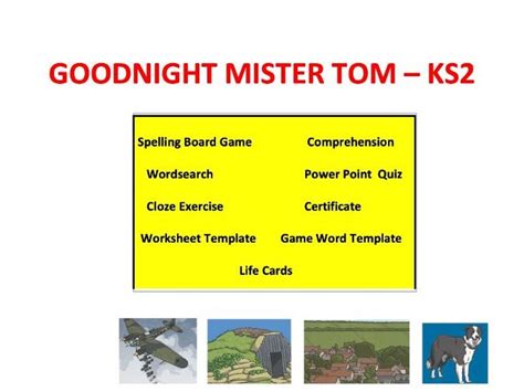 Goodnight Mister Tom | Teaching Resources