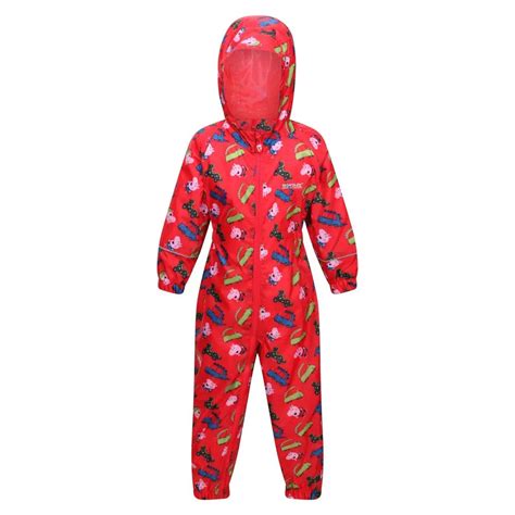 Regatta Traje Impermeable Niña Pobble Peppa Pig Dinosaur Rojo Snowinn