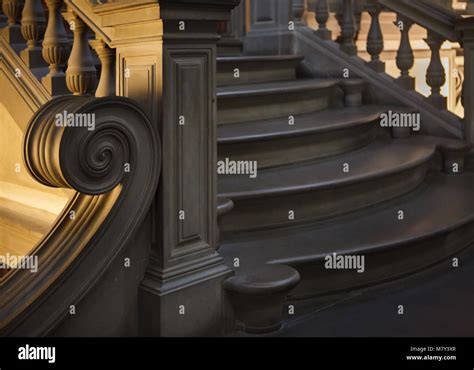 Main Staircase In The Laurentian Library Biblioteca Medicea