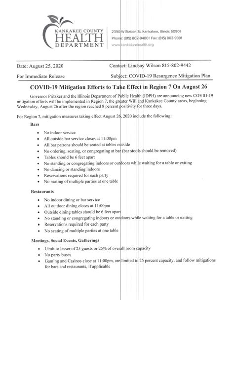 Announcements — Grant Park, IL