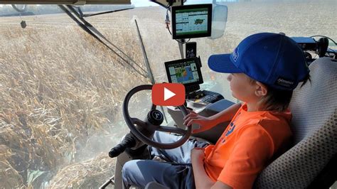 Millennial Farmer First Combine Lesson Its Greasy Out In The Field