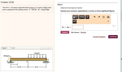 Problem Part A The W Simply Supported Beam Fiqure Is Made