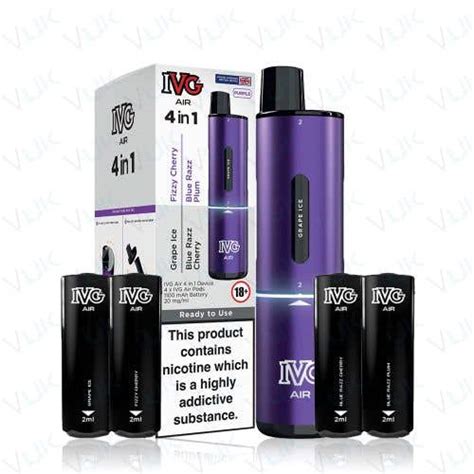 Ivg Air 4 In 1 Prefilled Pod Vape Kit Vape Uk