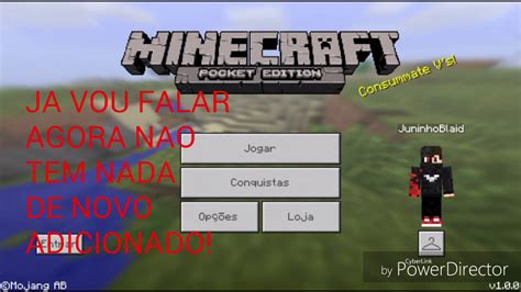 Minecraft PE OFICIAL LANÇADA YouTube