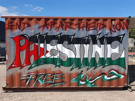 “End Apartheid Now / Free Palestine” graffiti in Bristol, UK : r/Palestine