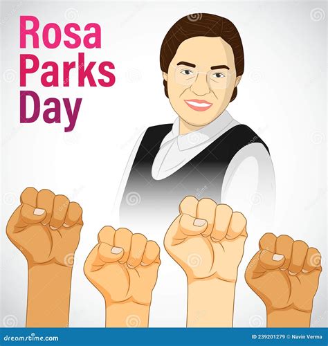 Vector Illustration For Rosa Parks Day An American Activist