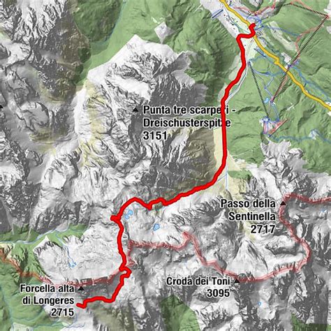 Drei Zinnen Wanderung von der Auronzohütte ins Fischleintal BERGFEX