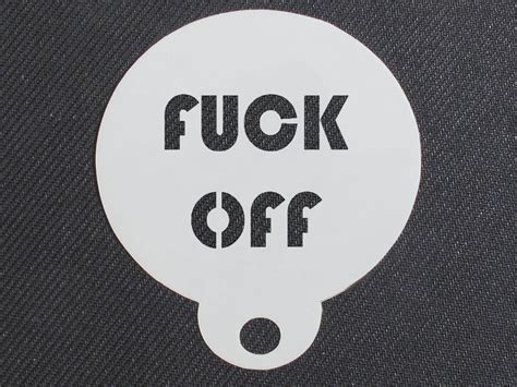 Fuck Off Swearing Swear Word Insult Funny Laser Cut Coffee Etsy