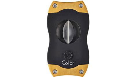 Colibri V Cut 雪茄剪 Colibri V Cut Kerbschnitt schwarz gold 23 mm 593475