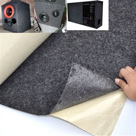 Speaker Black Felt Cloth Self Adhesive Covering Car Woofer Fabric Hi Fi 1m Wide Ebay