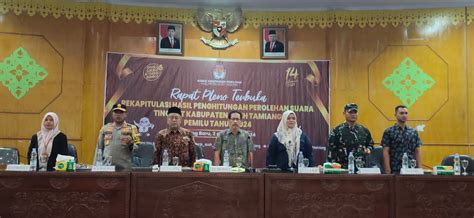 KIP Aceh Tamiang Gelar Rapat Pleno Rekapitulasi Perolehan Suara Pemilu 2024