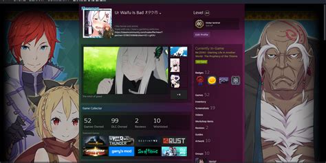 Now My Steam Profile Is Built Different Ranimeot
