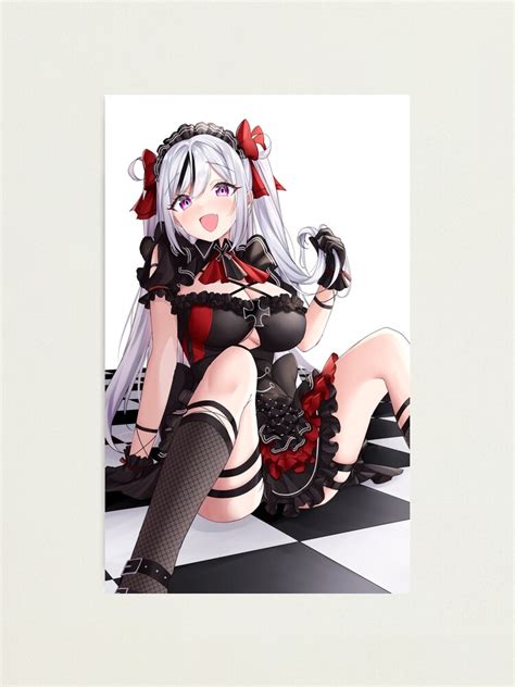 Lámina fotográfica Sexy Elbe Pechos Tetas Muslos Bragas Azur Lane AL Lascivo Hentai Anime Girl