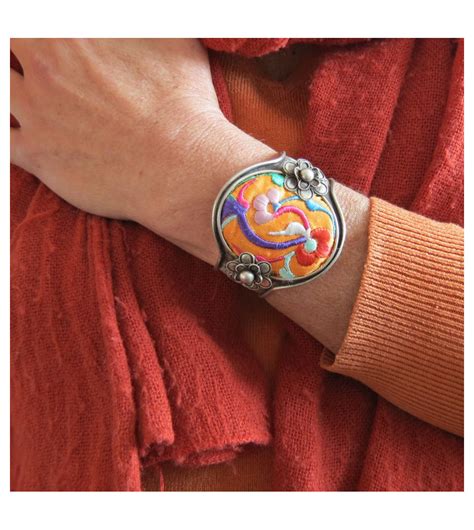 Chine Indigo Hmong Colors Bracelet Miao Handicraft Fair Trade