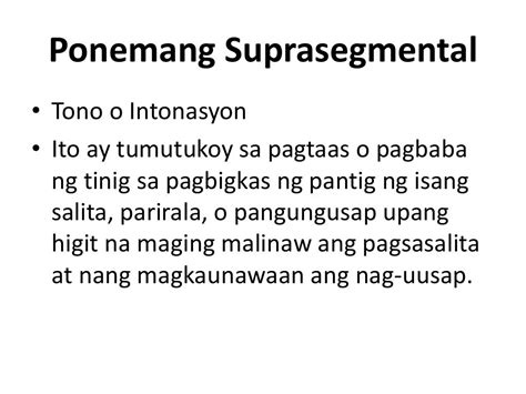 Filipino 9 Ponemang Suprasegmental